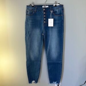 NWT KanCan High Rise Super Skinny Raw Edge Jeans